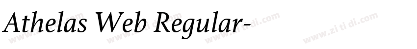 Athelas Web Regular字体转换